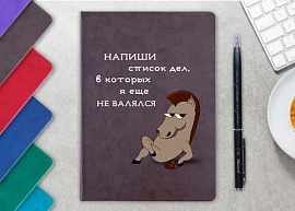 Ежедневник 'Конь не валялся', коричневый